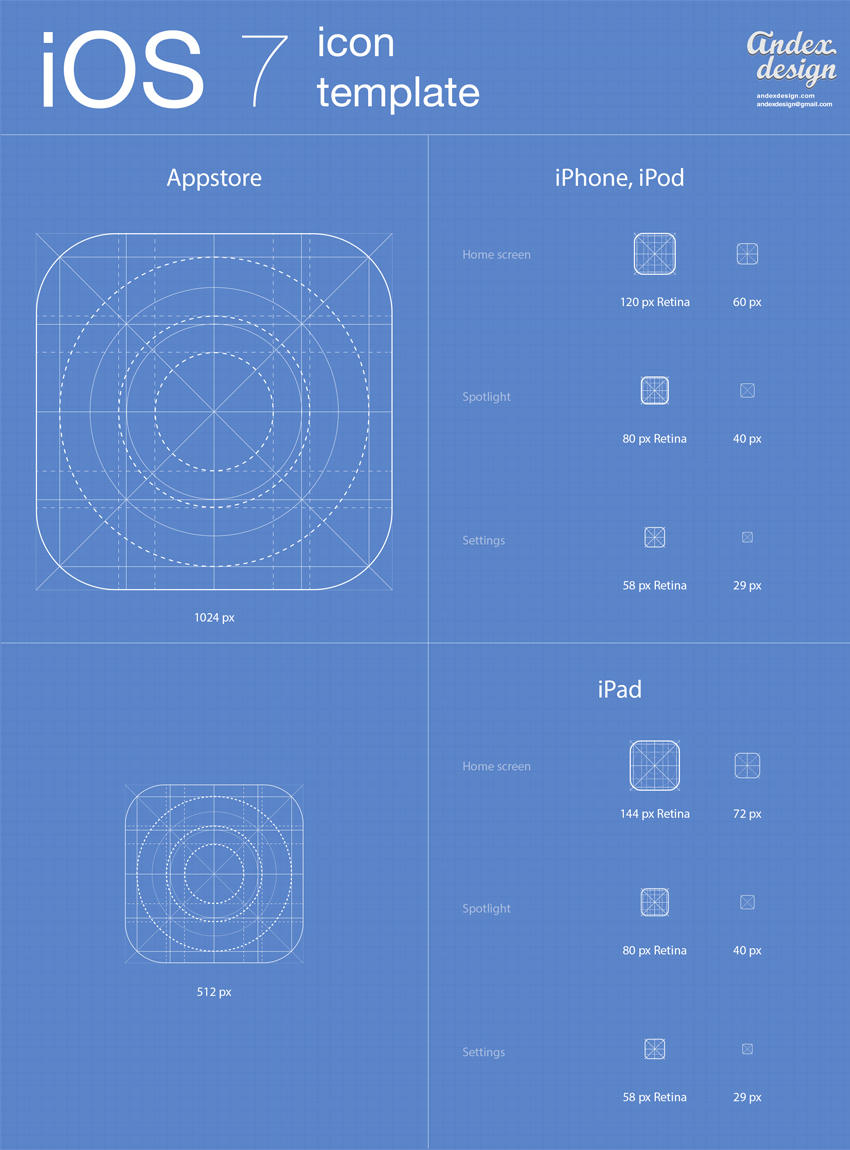 iOS 7 App Icon Template