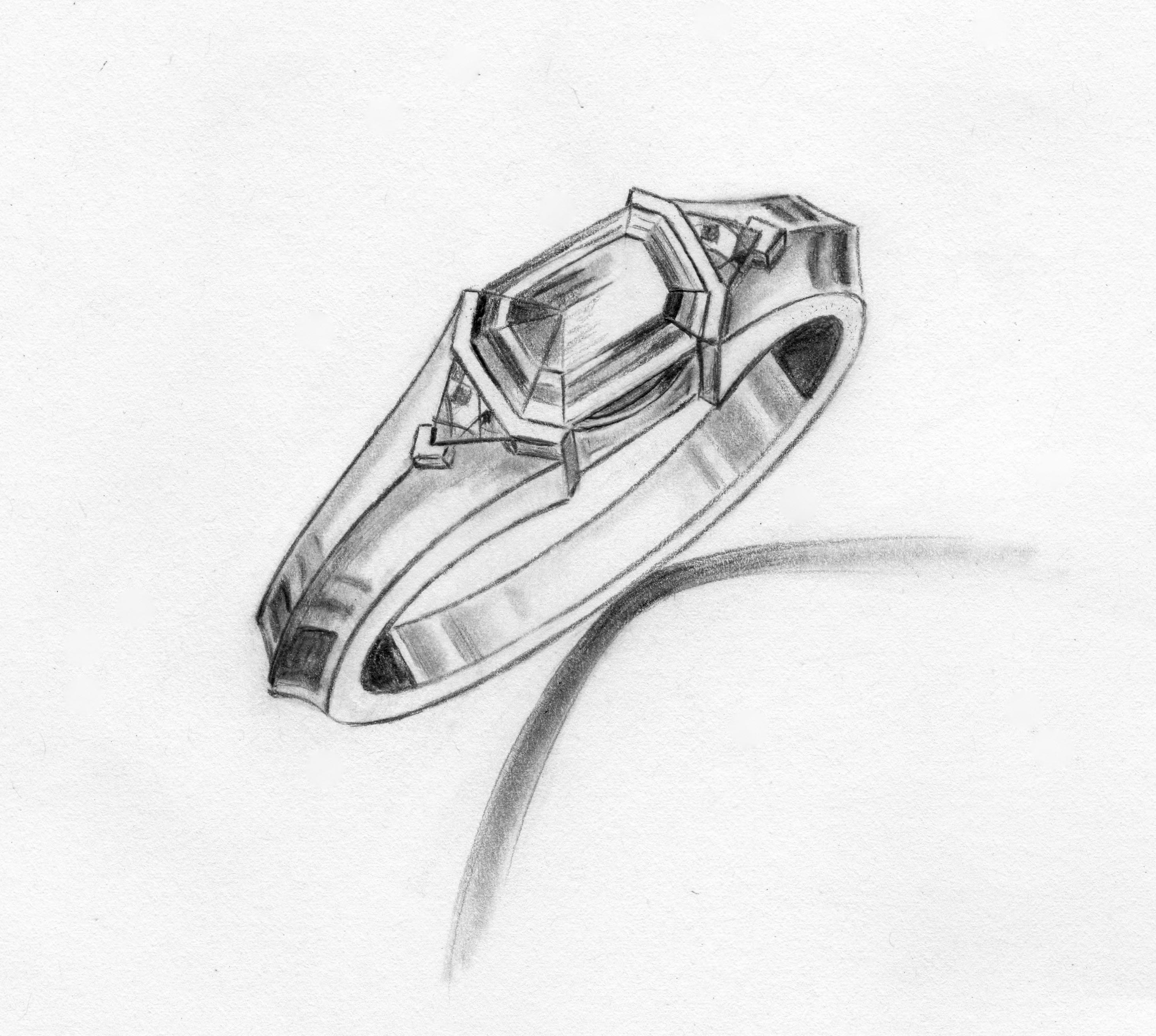 Jewelry Design Drawing