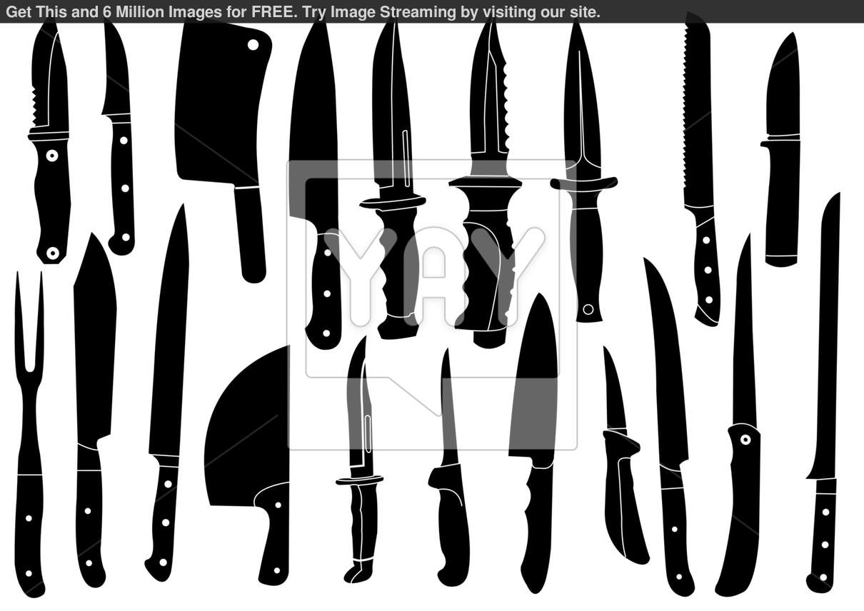 Knife Silhouette Vector