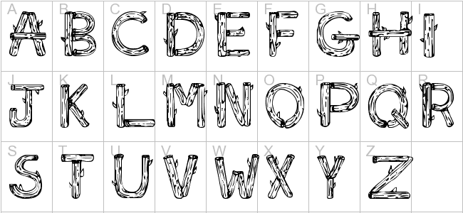 11 Log Letters Font Images