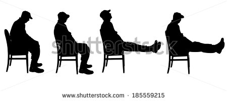Man Silhouette Sitting Vector