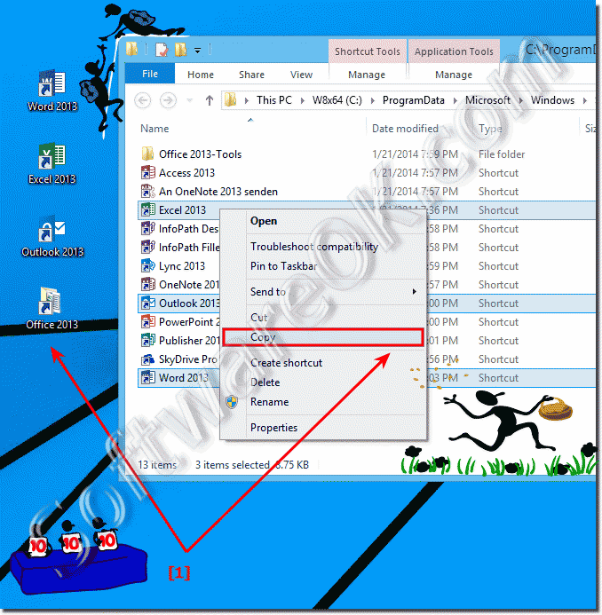 Microsoft Outlook 2013 Shortcut Icon Desktop