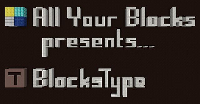 Minecraft Block Letter Font