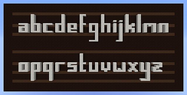 Minecraft Block Letters