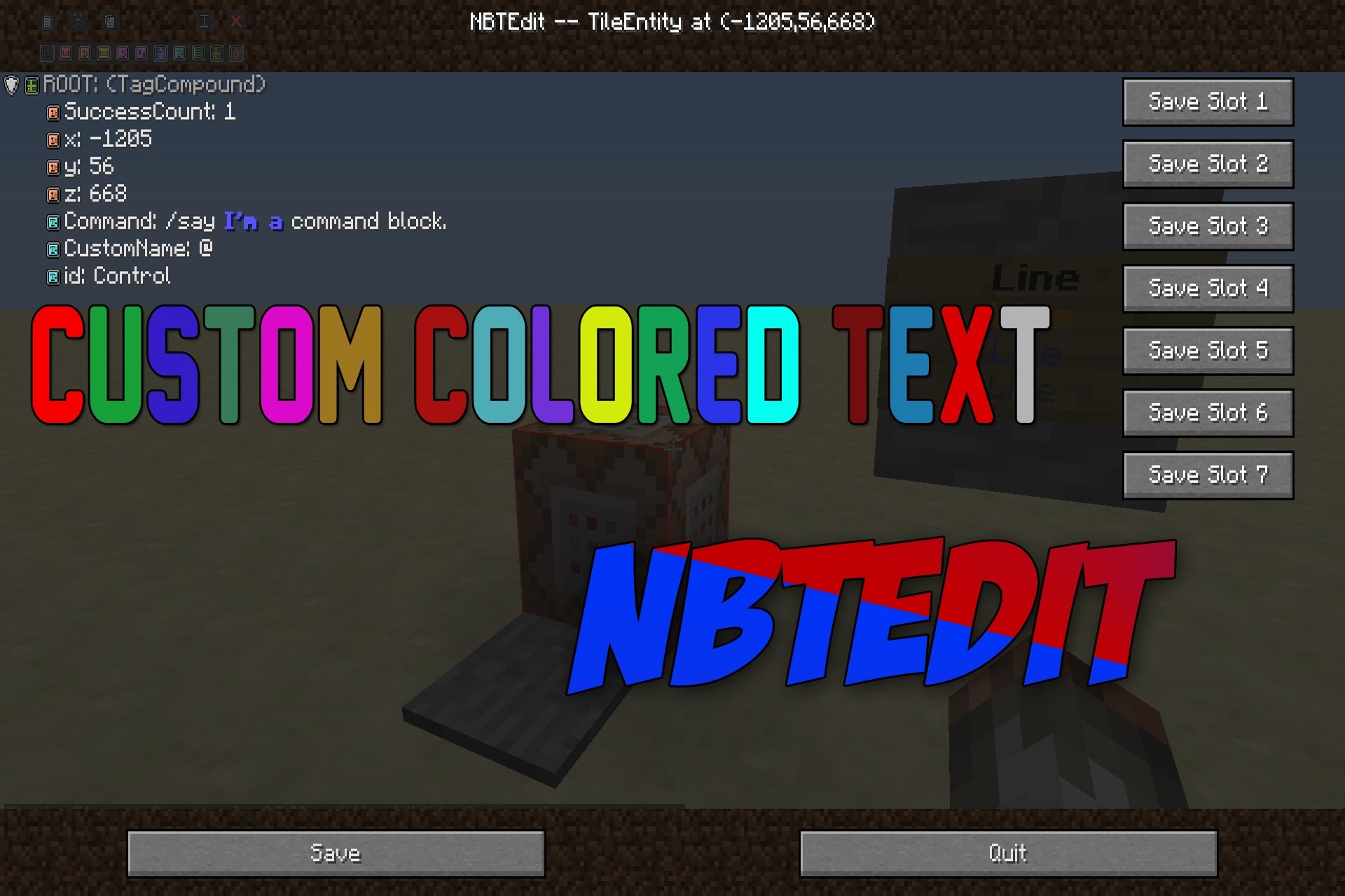 Minecraft Colored Sign Text Commands