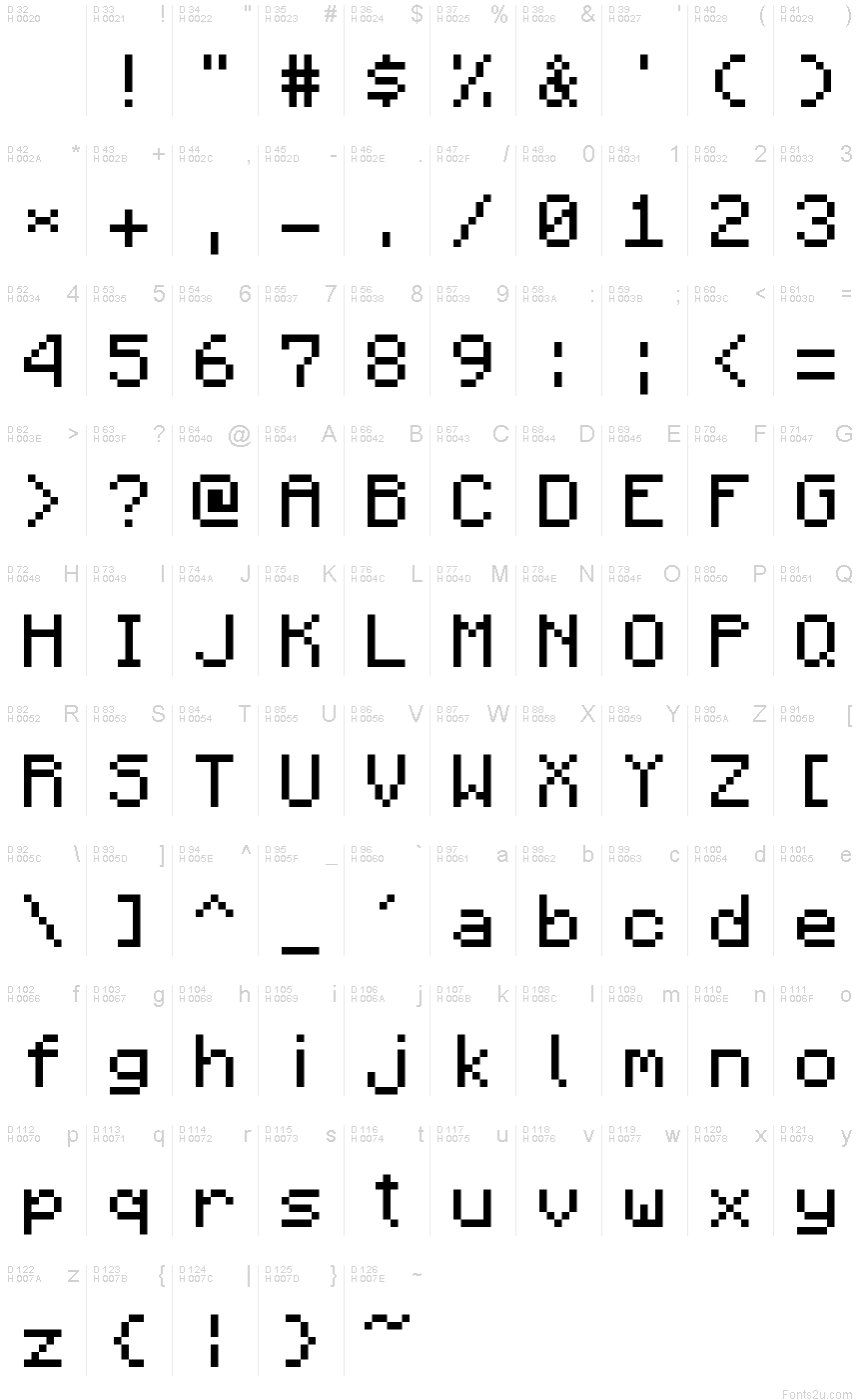 12 Minecraft Block Font Images