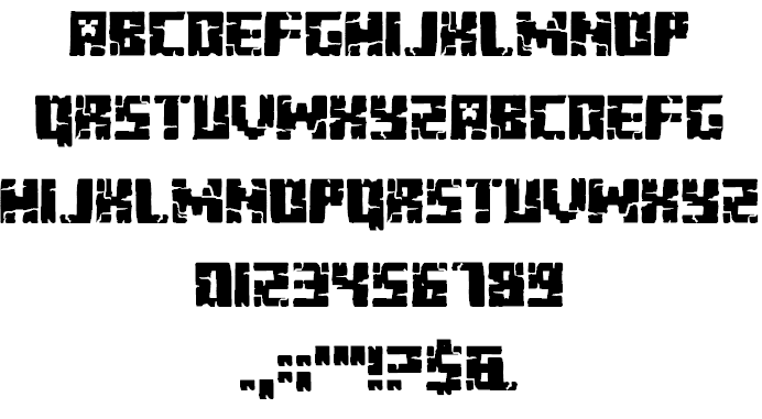 Minecraft Letters Font