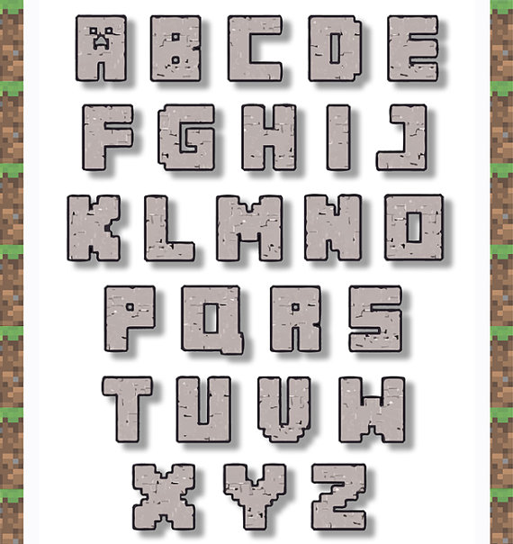 Minecraft Letters