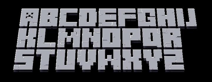 Minecraft Logo Font