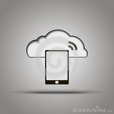 Mobile Cloud Computing Icon