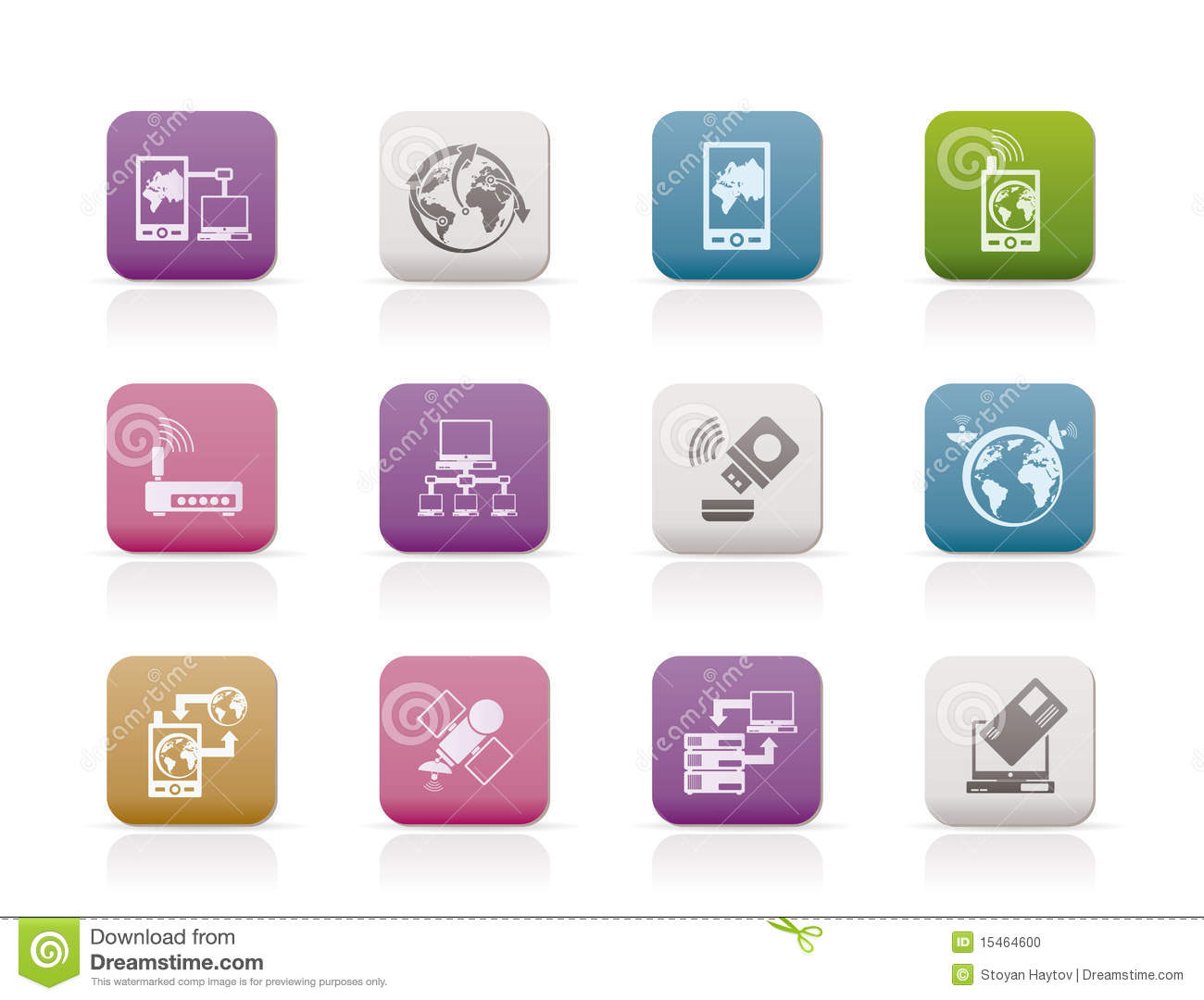 Mobile Phone Communication Icon Mobile Phone Communication Icon