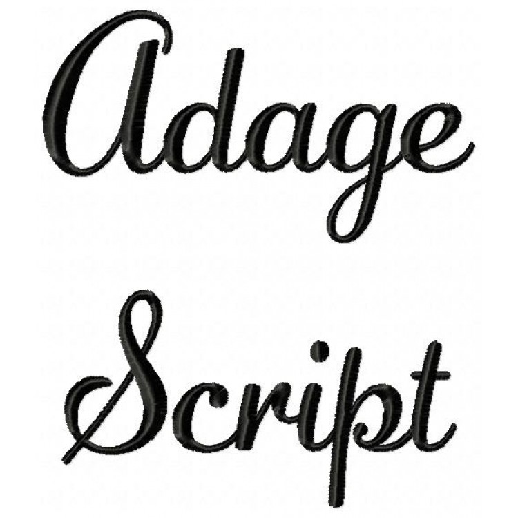 Monogram Script Embroidery Font Monogram Script Embroidery Font