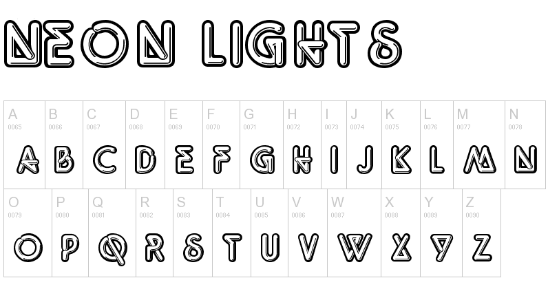 Neon Light Cursive Font