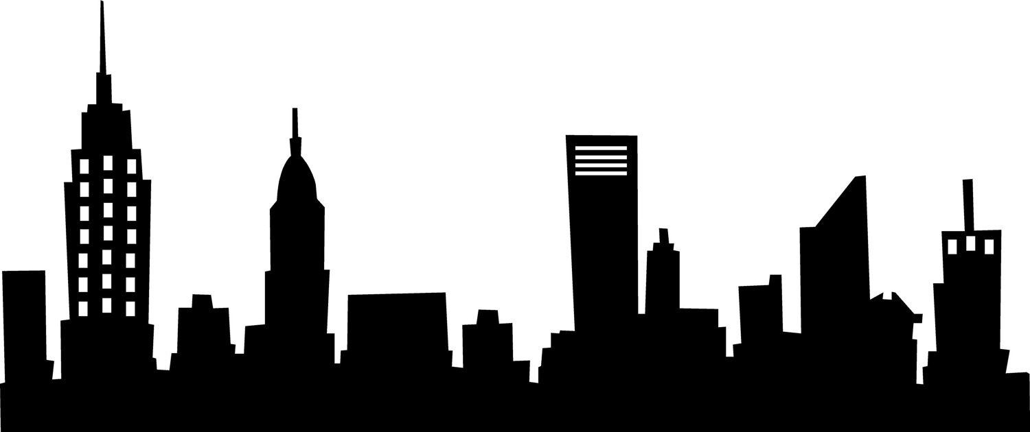 New York City Skyline Silhouette Clip Art