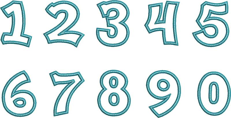 Number Appliques