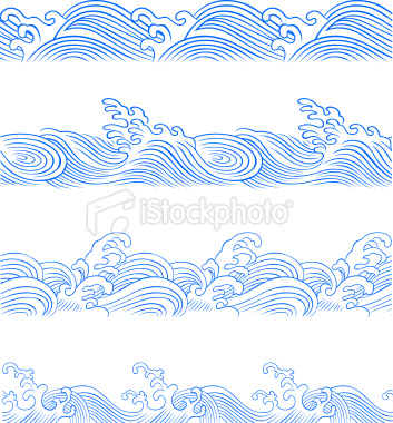 Ocean Waves Vector Free