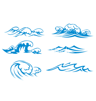 Ocean Waves Vector Free