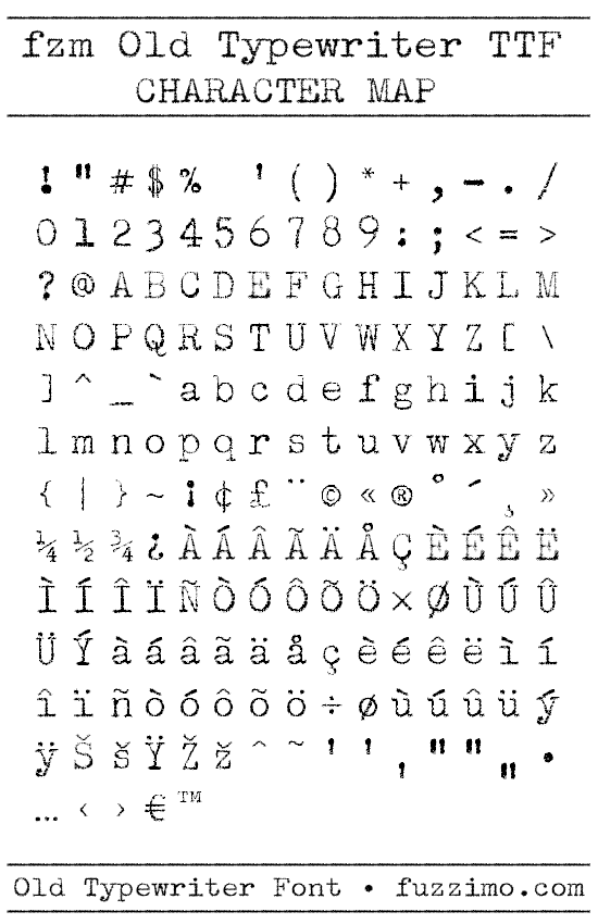 8 Typewriter Font Microsoft Word Images