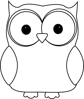 Owl Clip Art Black and White