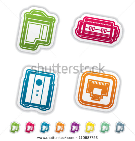 5 Printer Ink Icon Set Images