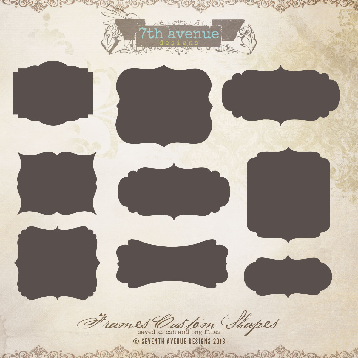 Photoshop Custom Shapes Frames Photoshop Custom Shapes Frames