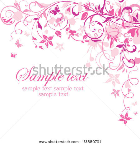 Pink Floral Background Vectors Free