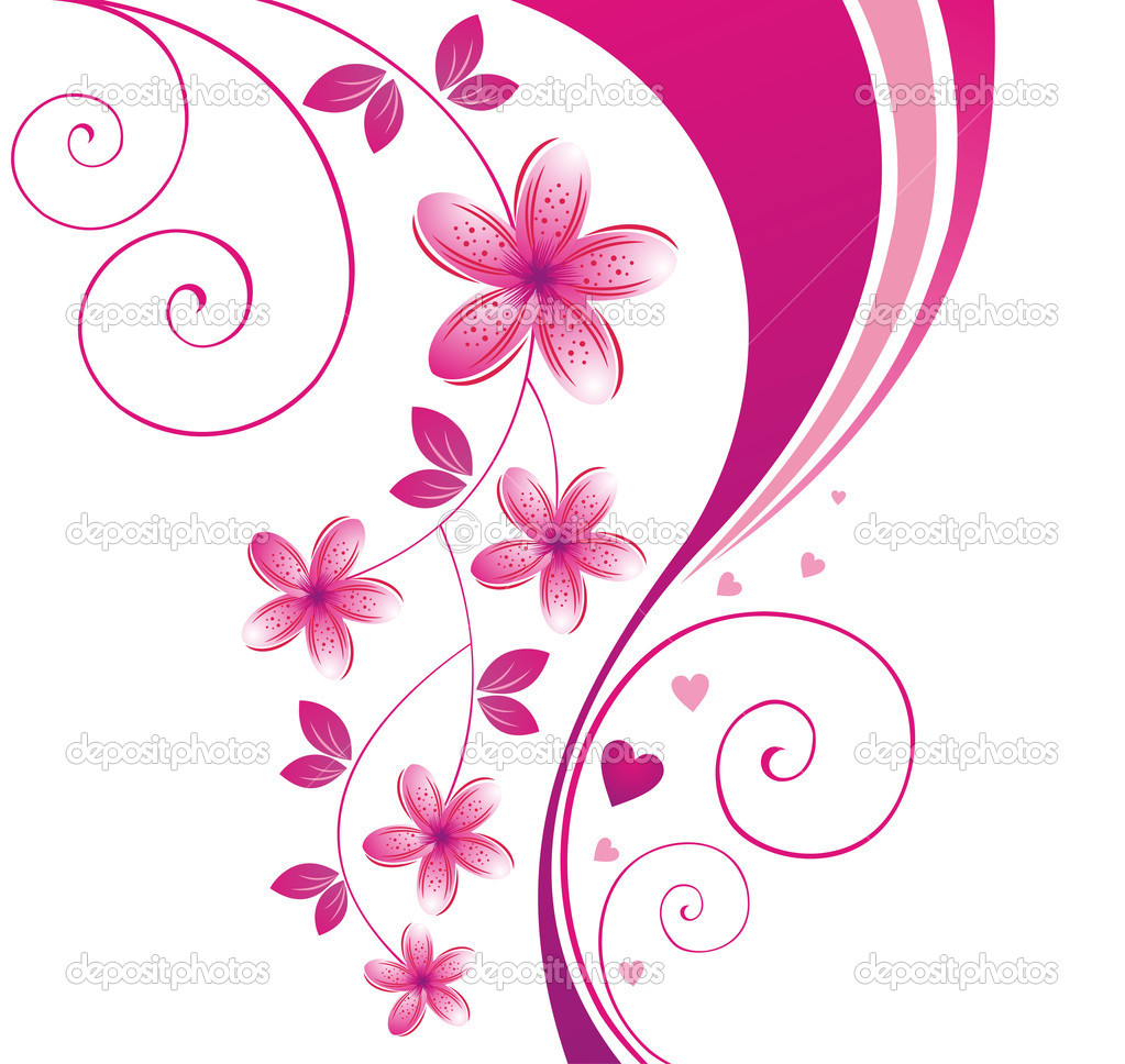 Pink Flower Vector