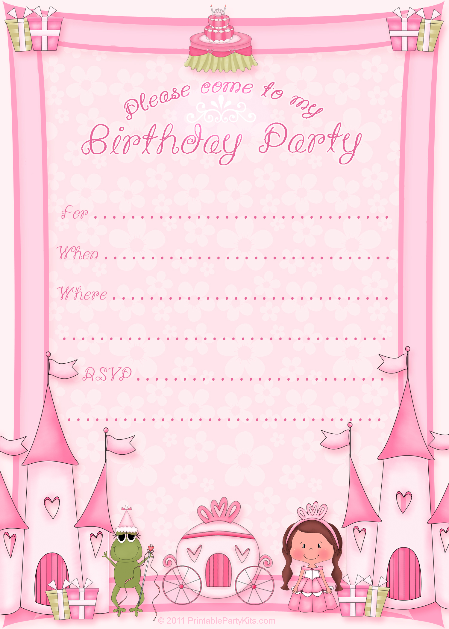 10 Birthday Printable Invitation Templates Images