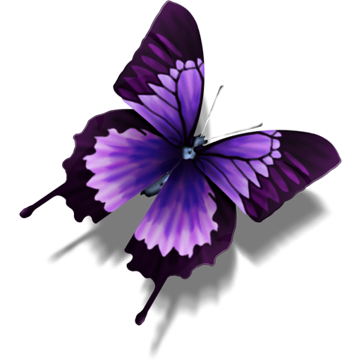 Purple Butterfly Icon