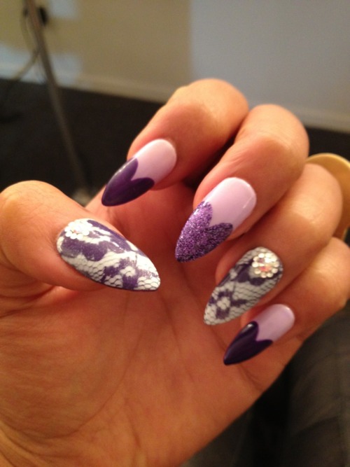 Purple Nail Designs Tumblr