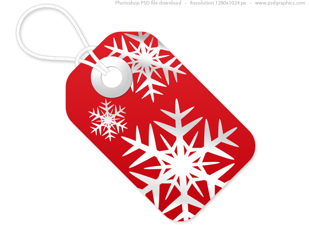 Red and White Christmas Tags