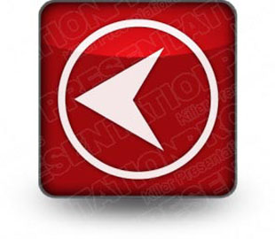 Red Back Button Icon