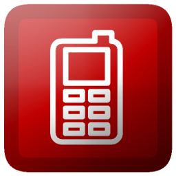 Red Cell Phone Icon
