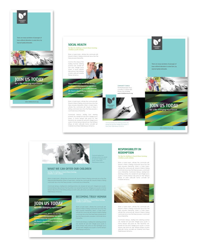 Religious Tri-Fold Brochure Template Free