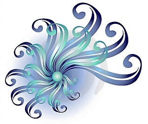 Ribbon Swirl Designs Clip Art