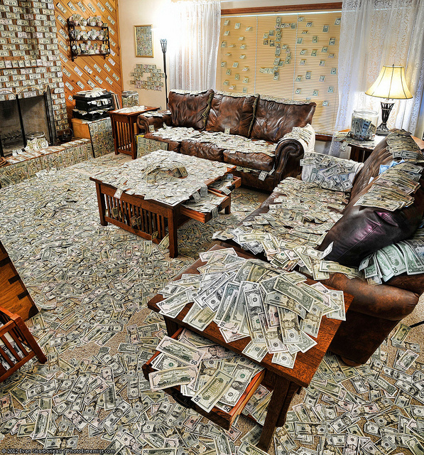 Room Filled with Money