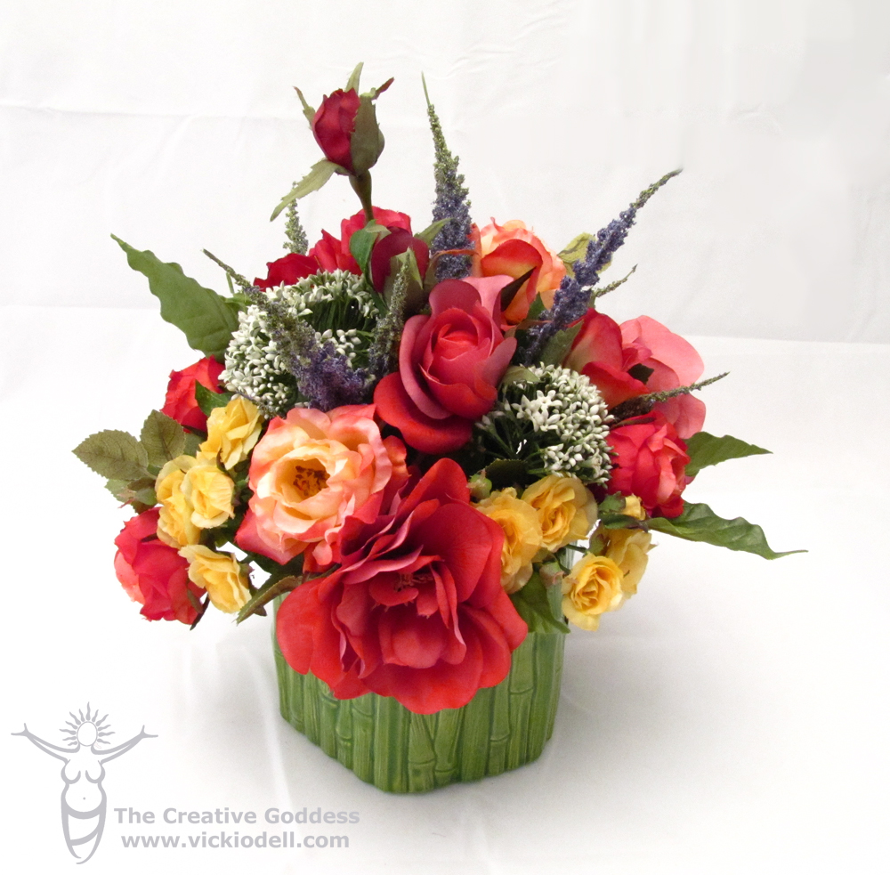 Roses Floral Arrangement Flowers