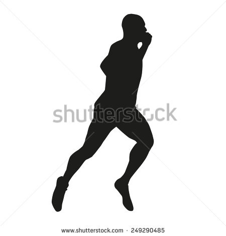 Runner Silhouette Vector Art