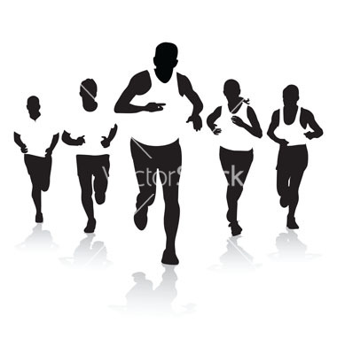 Runners Clip Art Group