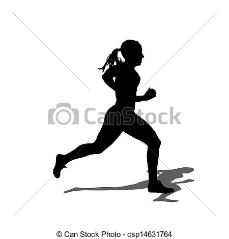 Running Silhouette Vector