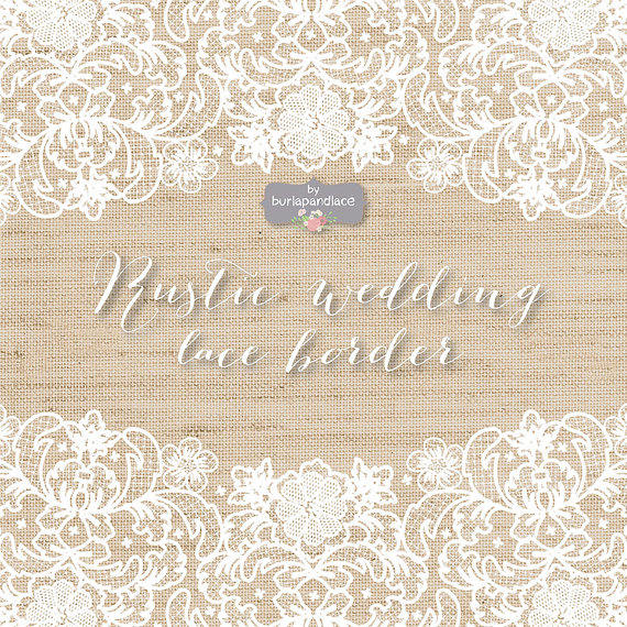 Rustic Wedding Lace Border