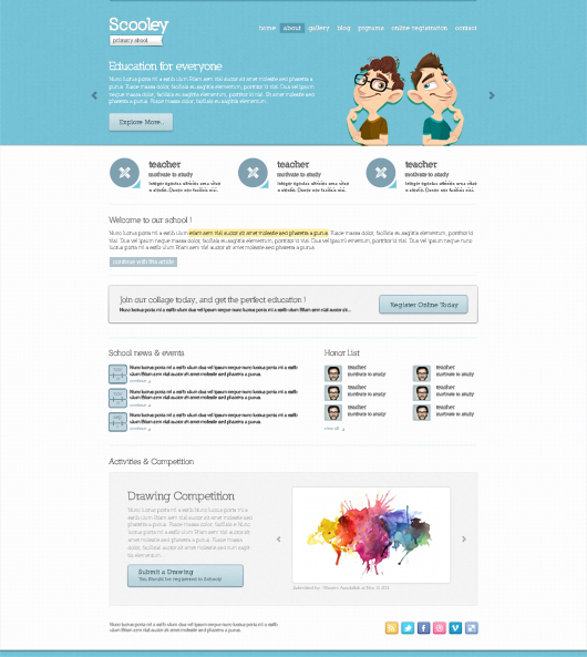 School Templates Website