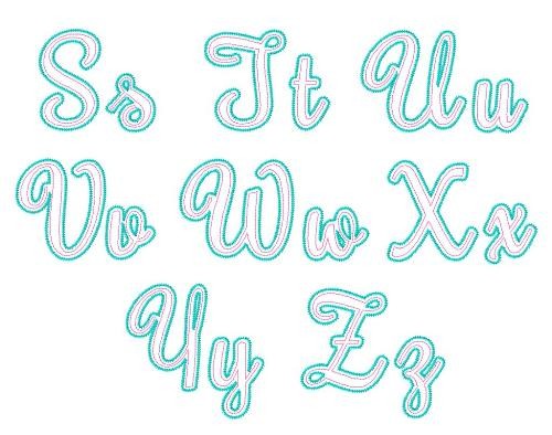 Script Applique Font Adore Script Applique Font Adore