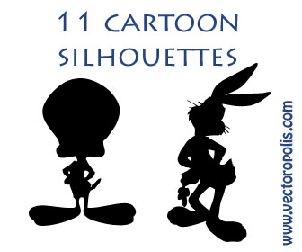 Silhouette Cartoon Characters
