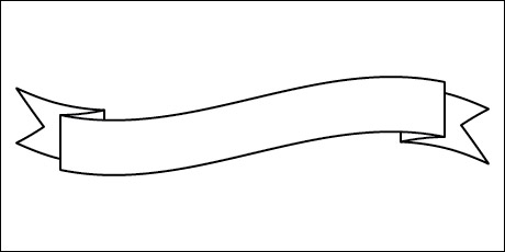 Simple Banner Outline Vectors Simple Banner Outline Vectors