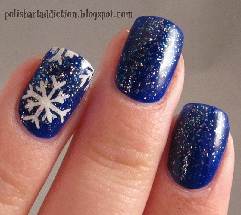 Snowflake Nail Polish Design