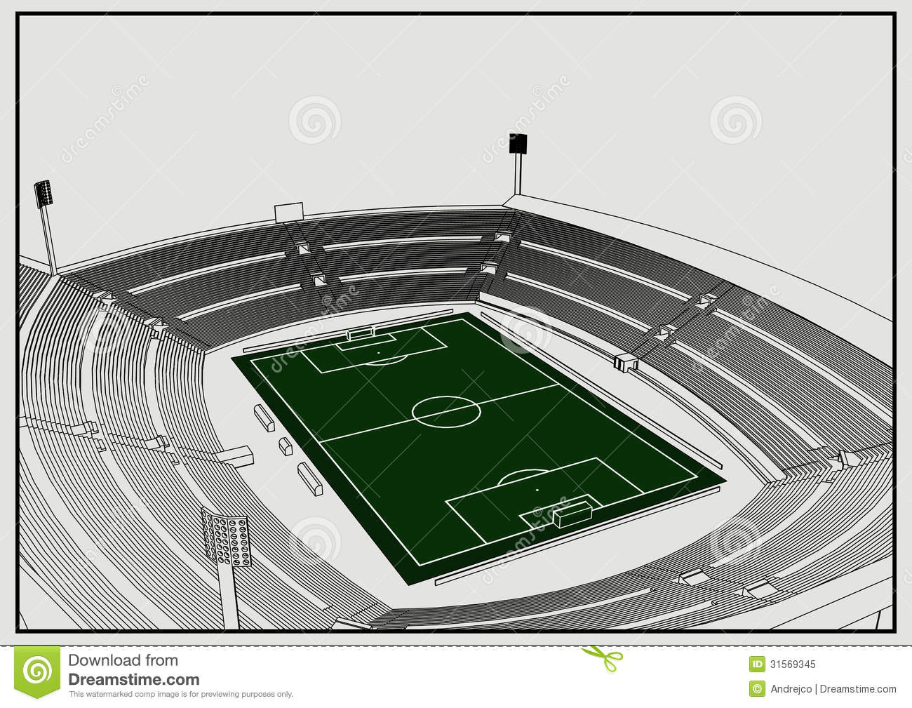 Soccer Stadium Blueprints