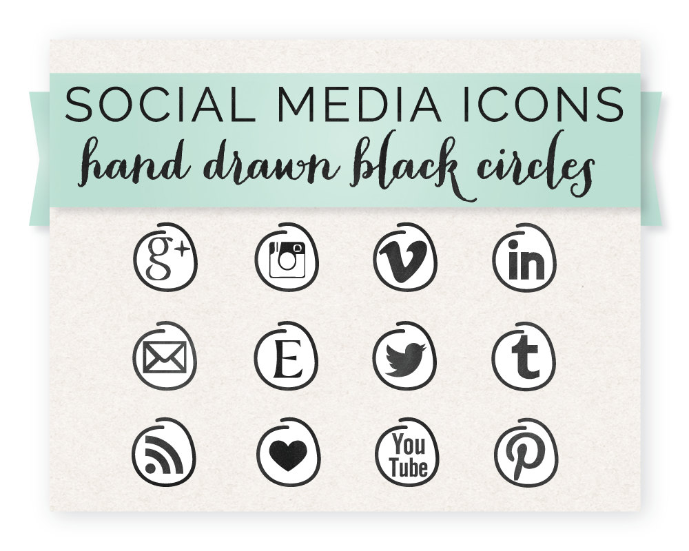 Social Media Icons Circle