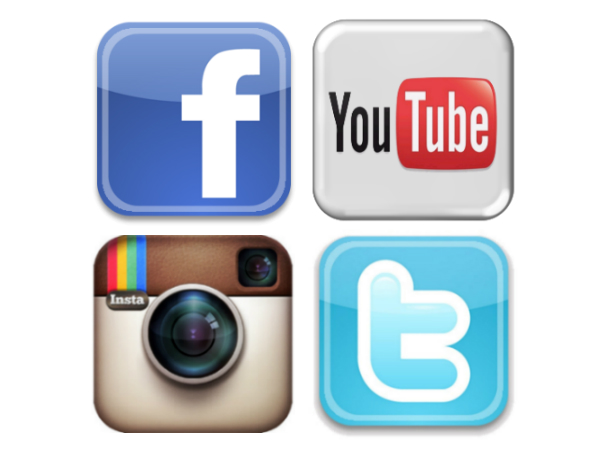 Social Media Instagram Facebook Twitter YouTube Logo