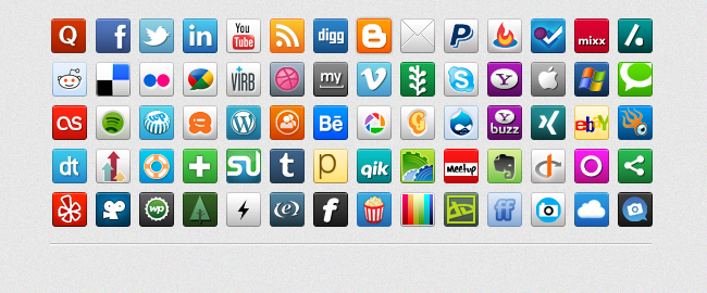 Social Media Site Icons